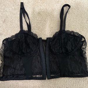 Black lace corset top!